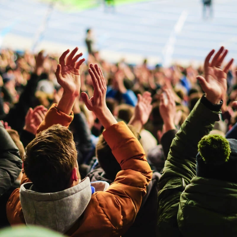 Image of Fans at a soccer game